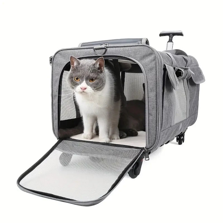 "Foldable Extra-Large Pet Travel Trolley" - Image 7