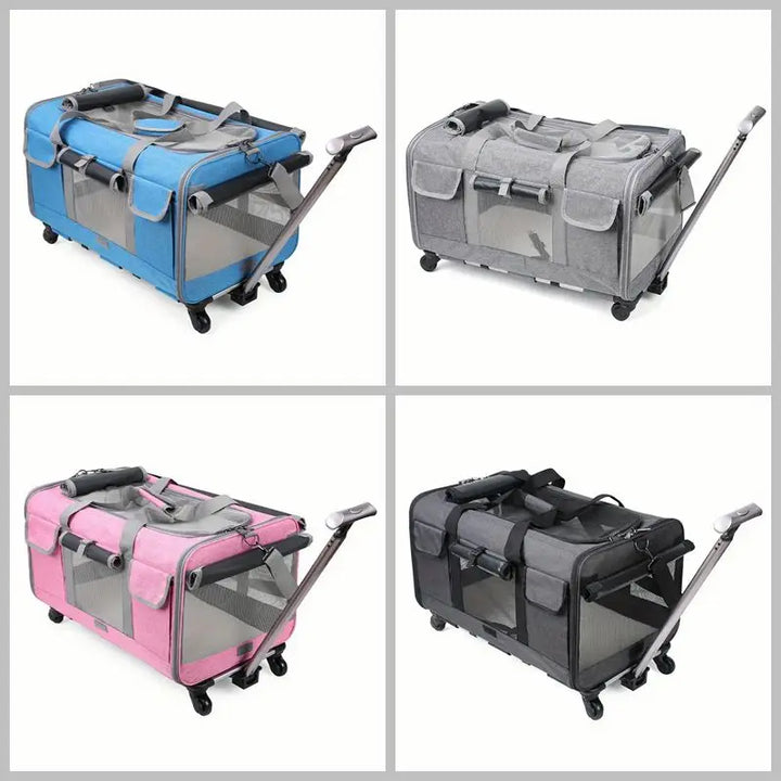 "Foldable Extra-Large Pet Travel Trolley" - Image 6