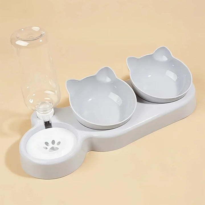 "Anti-Slip Tilted Cat Bowl Dispenser" - Image 9