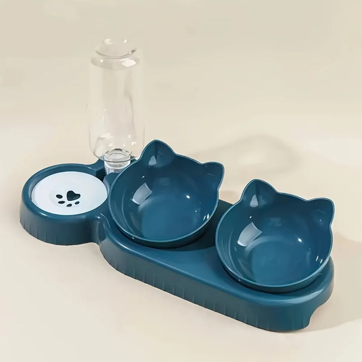 "Anti-Slip Tilted Cat Bowl Dispenser" - Image 7