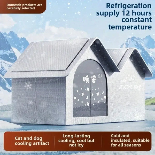 "Pet Cooling Bed for All Seasons"