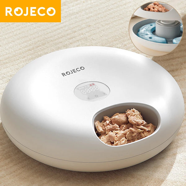 "Rojeco Smart 6-Meal Pet Feeder"