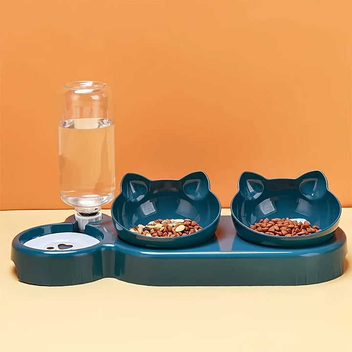 "Anti-Slip Tilted Cat Bowl Dispenser" - Image 6