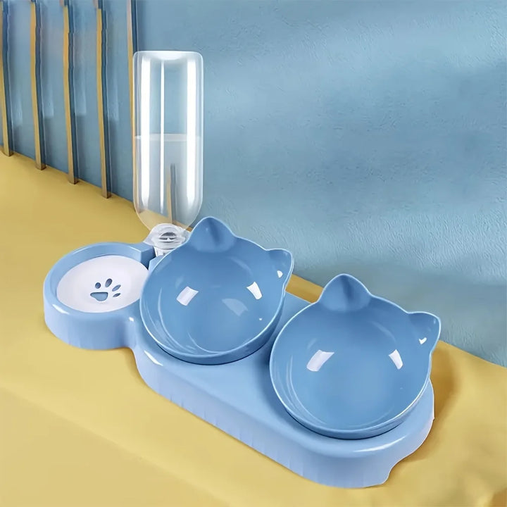"Anti-Slip Tilted Cat Bowl Dispenser" - Image 10