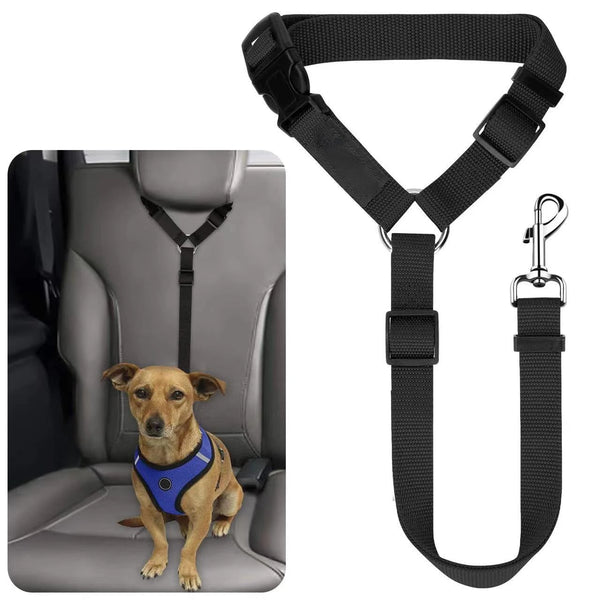 "Adjustable Two-in-One Pet Car Seat Belt" - Image 1